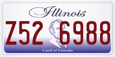 IL license plate Z526988