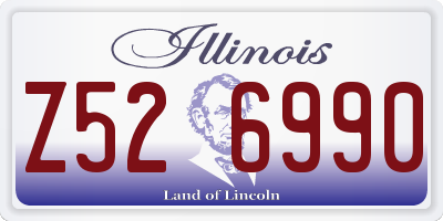 IL license plate Z526990
