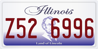 IL license plate Z526996