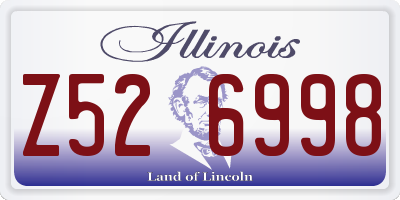 IL license plate Z526998