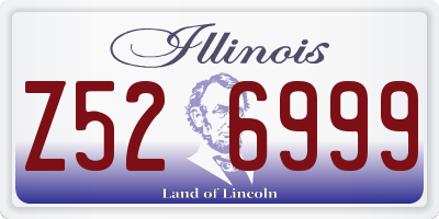 IL license plate Z526999