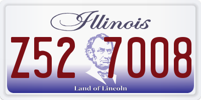 IL license plate Z527008