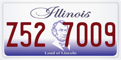 IL license plate Z527009