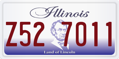 IL license plate Z527011