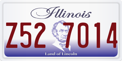 IL license plate Z527014