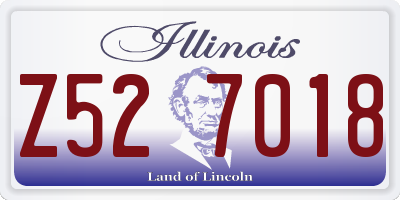 IL license plate Z527018