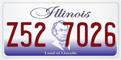 IL license plate Z527026