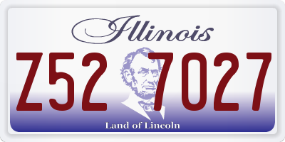 IL license plate Z527027