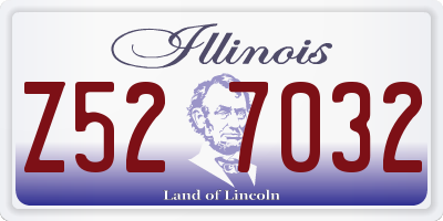IL license plate Z527032