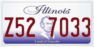 IL license plate Z527033