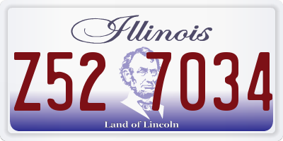 IL license plate Z527034