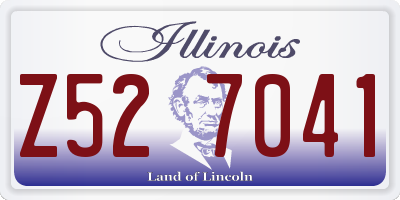 IL license plate Z527041