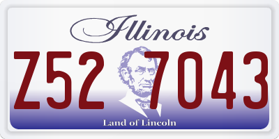 IL license plate Z527043