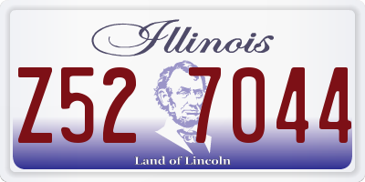 IL license plate Z527044