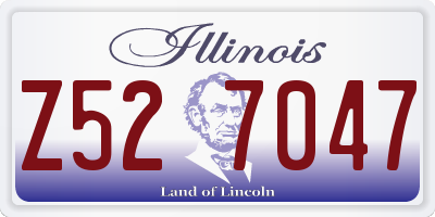 IL license plate Z527047