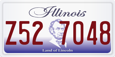IL license plate Z527048