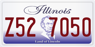 IL license plate Z527050