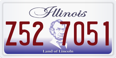 IL license plate Z527051