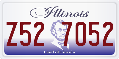 IL license plate Z527052