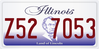 IL license plate Z527053