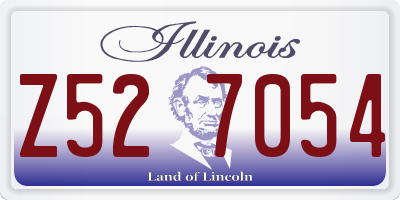 IL license plate Z527054