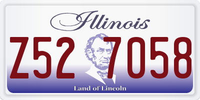IL license plate Z527058