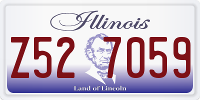 IL license plate Z527059