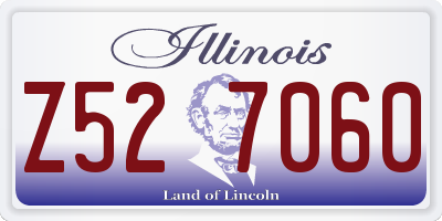 IL license plate Z527060