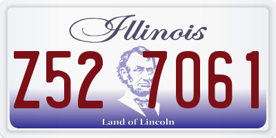 IL license plate Z527061