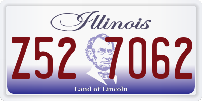 IL license plate Z527062