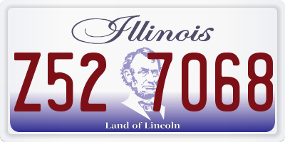 IL license plate Z527068