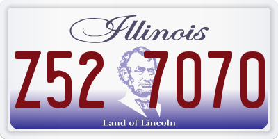 IL license plate Z527070