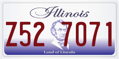 IL license plate Z527071