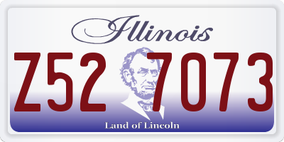 IL license plate Z527073