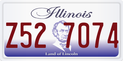 IL license plate Z527074