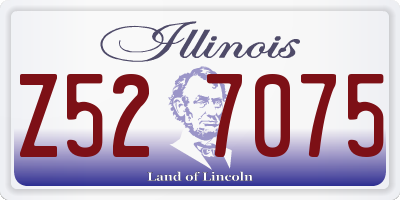 IL license plate Z527075