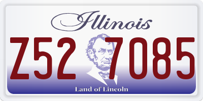 IL license plate Z527085