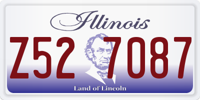 IL license plate Z527087