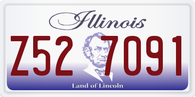 IL license plate Z527091