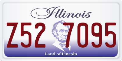 IL license plate Z527095