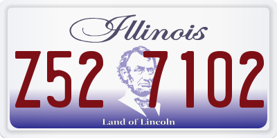 IL license plate Z527102