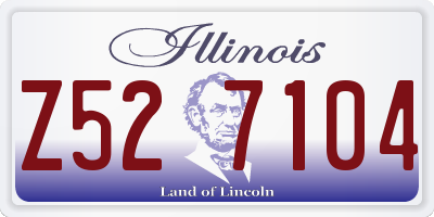 IL license plate Z527104
