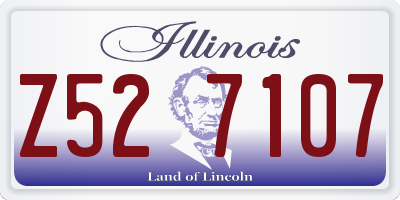 IL license plate Z527107