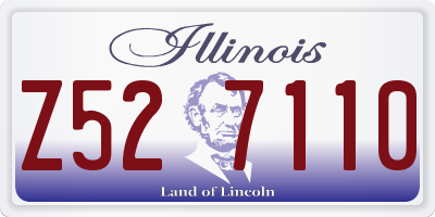 IL license plate Z527110