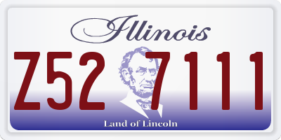 IL license plate Z527111