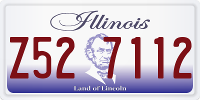 IL license plate Z527112