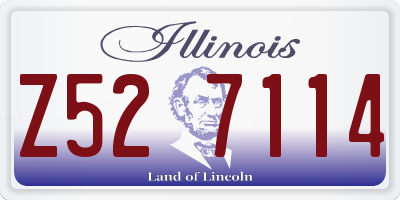 IL license plate Z527114