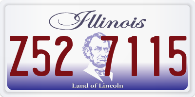 IL license plate Z527115