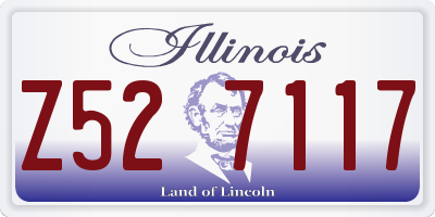 IL license plate Z527117