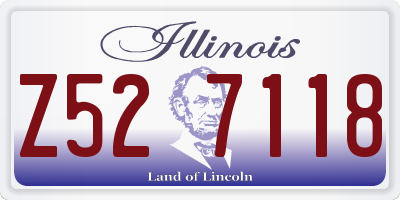 IL license plate Z527118